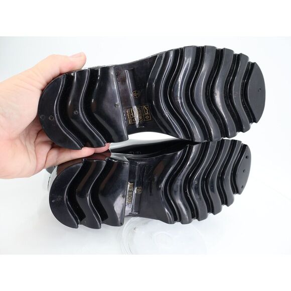 Free People High Street Water Resistant Rain Boot Black Size 37 6 Rubber Slip On - Picture 9 of 11